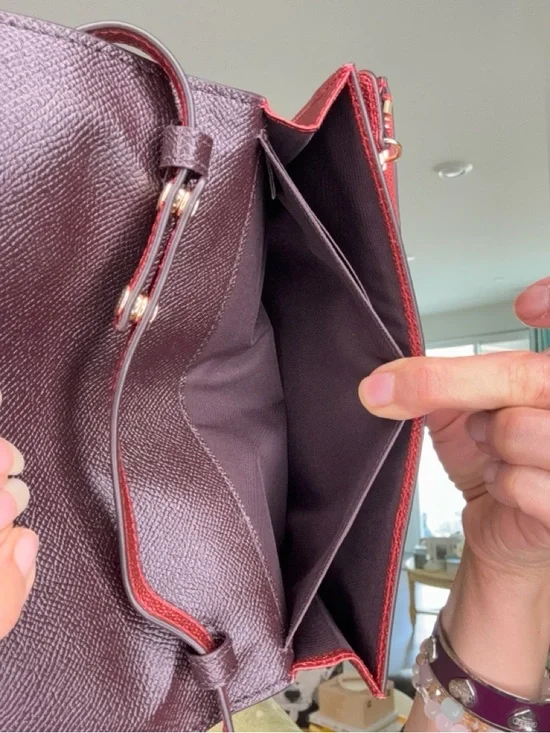 Coach Hayden  Crossbody Clutch in Ruby glitter NWOT - Picture 8 of 16